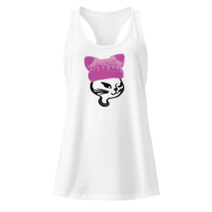Resist Kitty - Women’s fitted racerback tank top